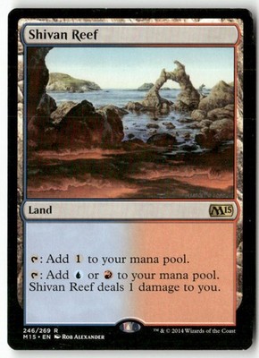 Shivan Reef 246 Rare Magic 2015 (M15) Magic: The Gathering LP
