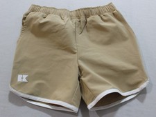 Courtside Girls' No-Liner Elastic Waist Super Short AC2 Khaki Size 5/6 NWT