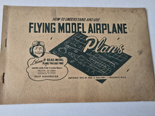 Flying Model Airplane Plans by Paul K. Guillow, Booklet 1943