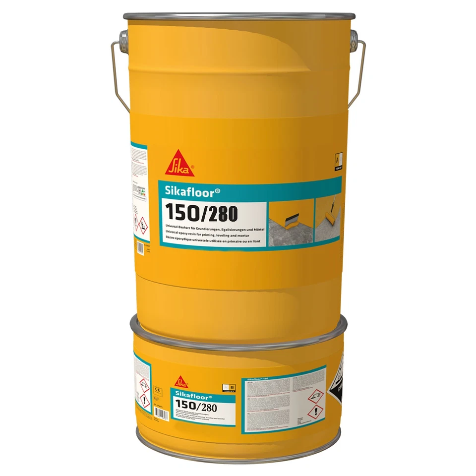 SIKA DEUTSCHLAND STUTTGART Sikafloor-150/280 2K Primer Resina Epossidica Bassa Viscosità Calcestruzzo Massetto 2,5 kg