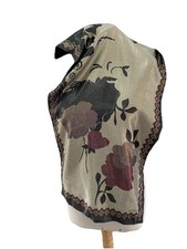 S36 Etro rectangle Cashmere /wool/silk Scarf multicolore 53/16 inch Made IT