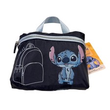 Disney Stitch Primark Travel Large Zip Close Blue Backpack New