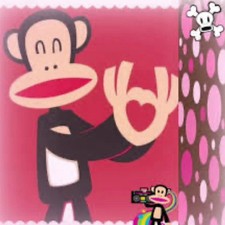 Paul Frank Julius the Monkey Pop Art Decorative Wall Art Pink