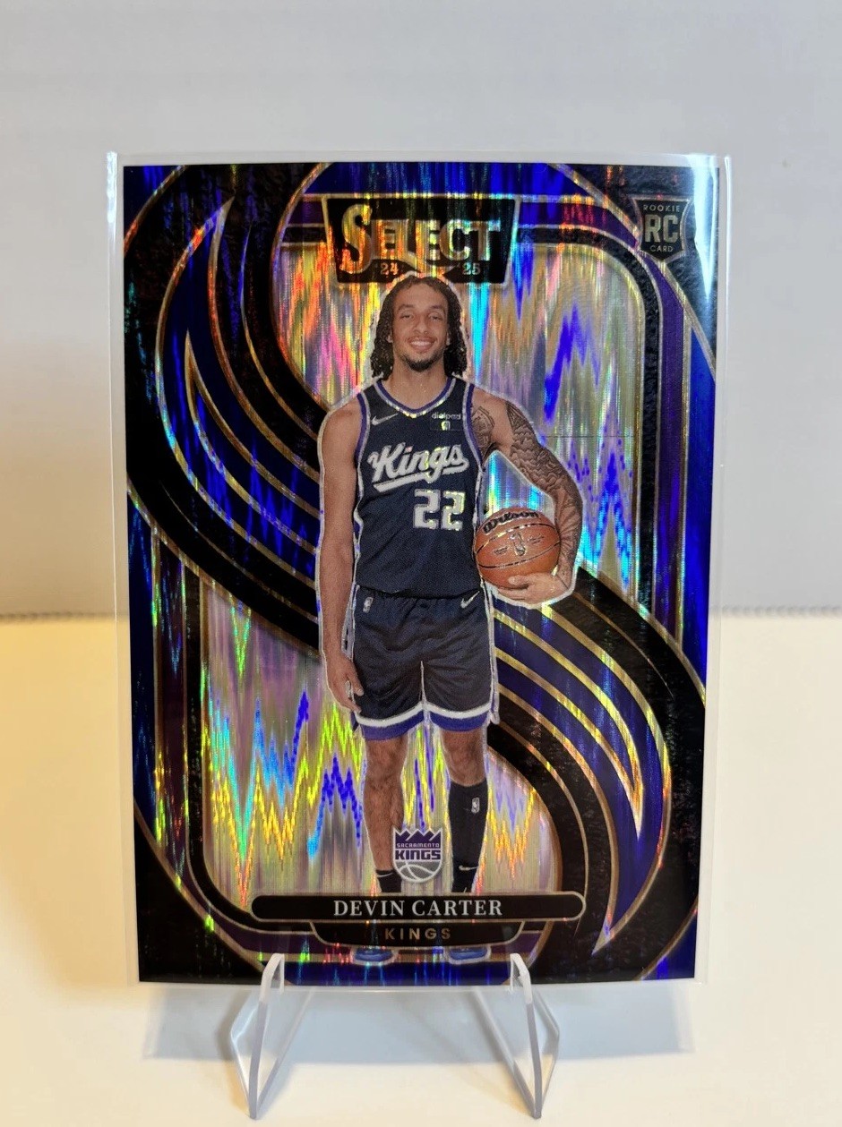 2024-25 Panini Select - Premier Level Devin Carter #174 Blue Flash Prizm /99 RC