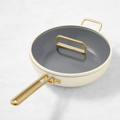 #ad #ad GreenPan Stanley Tucci Ceramic Nonstick Essential Stanley Pan Carrara White $119.99