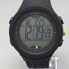 Timex Ironman 100M Mens Watch 42mm Gray Digital Indiglo Resin Strap Chronograph