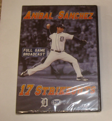 Anibal Sanchez - 17 Strikeouts. 2013 Detroit Tigers Full Game DVD NEW & Sealed