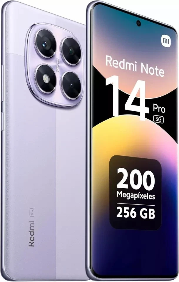 XIAOMI REDMI NOTE 14 PRO 5G DUAL SIM 8GB 256GB lavander PURPLE - Immagine 3 di 3