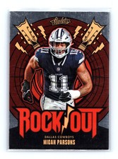 2024 Panini Absolute Micah Parsons #RO-MPS Rock Out Dallas Cowboys
