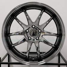 4-New 19" Aodhan DS02 DS2 Wheels 19x9.5/19x11 5x114.3 22/22 Black Vacuum Stagger