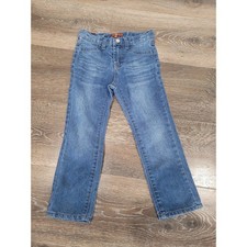7 For All Mankind Kids Jeans Blue Denim Straight Leg Adjustable Waist Size 4T 3