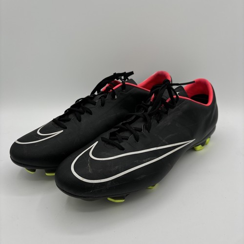 Nike Mercurial Veloce II Soccer Cleats Men's 11.5 Black Hyper Punch 651618-016