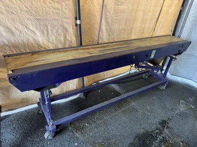 Nice 96'' long X 9'' Wide 33'' High Conveyor Belt System on Wheels Loading unload