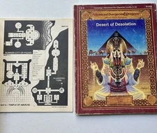 Desert of Desolation I3-5 Advanced Dungeons & Dragons AD&D With Map (no Poster)