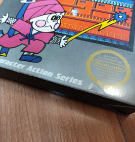 vgc Hangtab BOX CIB Ninja Kid 5 screw Minty Cart complete in nes RARE lot NICE