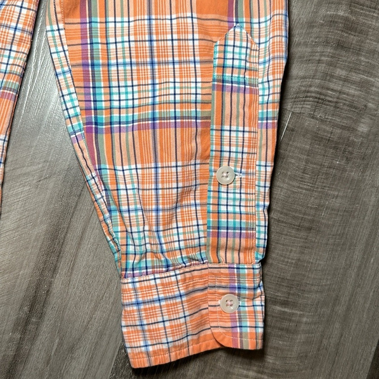 Polo by Ralph Lauren Trim Military Plaid Long Sleeve Button Down - Small thumbnail 4