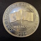 2014 USA Swiss Flags Metalor Mint Global Vtg-999 Silver 1 Oz Ounce Art Bar Z57