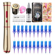 Mast Tattoo P40 Wireless Tattoo Kit Pen Machine Gold