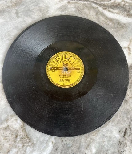 1955 ELVIS PRESLEY “Mystery Train/I Forgot to Remember “ -  SUN 223 78 Display