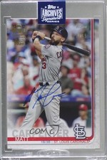2020 Topps Archives Signature Series 27/45 Matt Carpenter Buyback Auto qy8