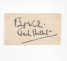 Jack Hulbert (1892-1978) Signed Clip / Autographed Actor, Director, Screenwriter