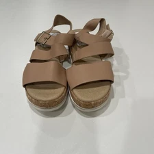 Nordstrom Once Twice Platform Sandal Size 7 Womens Color Tawny Birch