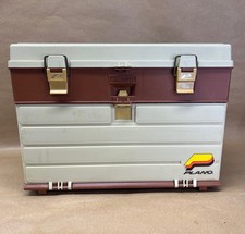 Vintage Plano 757 Fishing Tackle Box Top Storage With 4 Drawers Made In USA
