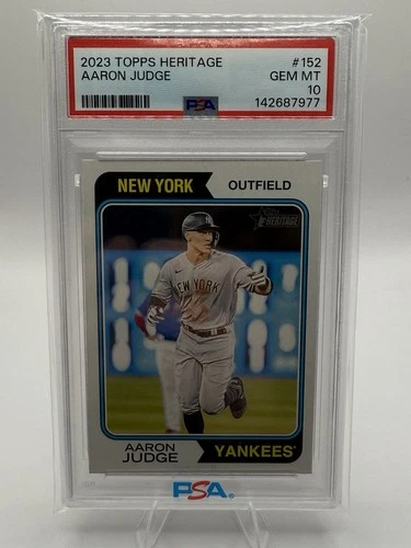 2023 Topps Heritage Aaron Judge #152 PSA 10 New York Yankees
