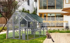 Wooden Cat Enclosure Large Cat Run Outdoor Catio Kitty House for Backyard Cats