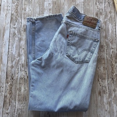 Levis 550 Relaxed Fit Jeans Mens 36x30 Light Wash Blue Denim 90's Baggy Classic 