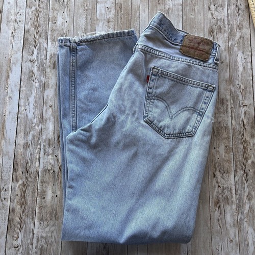 Jeans uomo Levis 550 relaxed fit 36x30 lavaggio chiaro blu denim anni 90 larghi classici  - Foto 1 di 9