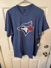 MLB Toronto Blue Jays Men’s 47 Brand Blue T-Shirt- US Size L