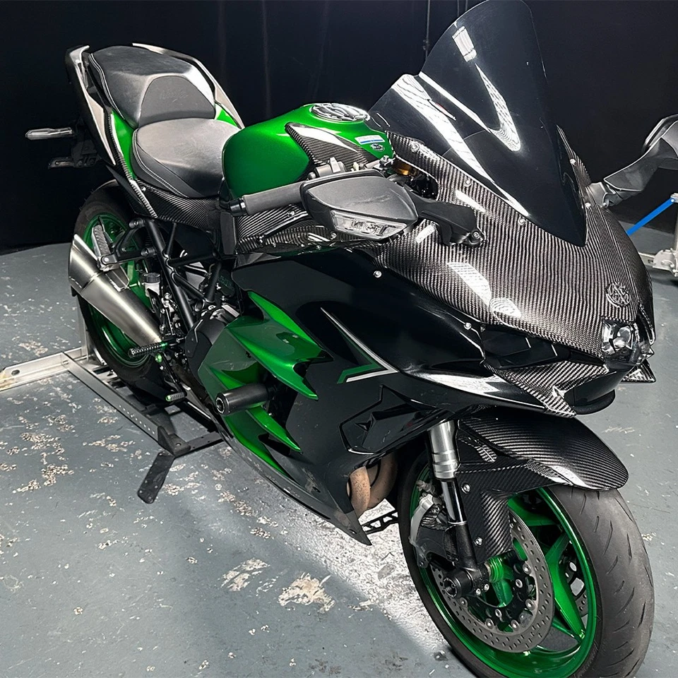 Protector protector antichoque deslizadores de marco de motor para KAWASAKI Ninja H2 2015-2020 Foto 3 de 4