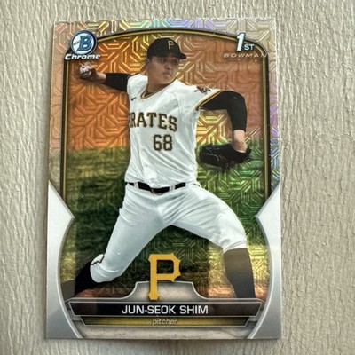 2023 Bowman Chrome Mega Box JUN-SEOK SHIM 1st Mojo Refractor #BCP-153 Pirates