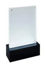 SIGEL TA423 LED Sign Holder, upright, for A6, illuminated double-sided presentat