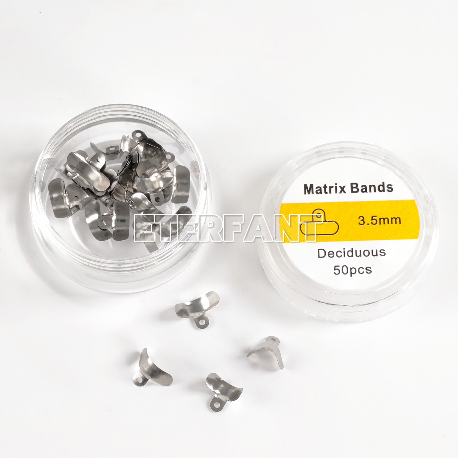Bandas de matriz separadora dental 3D anillos matrices de titanio clip abrazadera ajuste guarnición