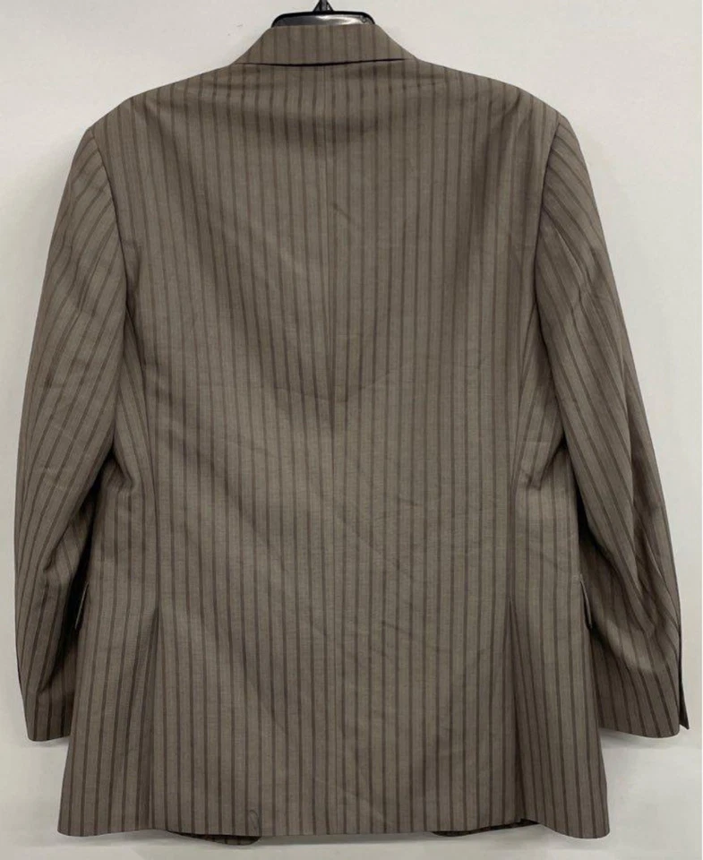 Blazer Vitarelli Rayas Marrón-Hombre-X-Grande-Excelentes Materiales-Muy Bonito Foto 2 de 4
