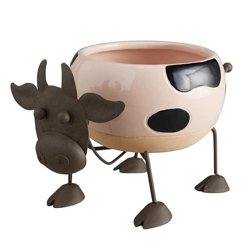 Flower Pot for Indoor Plants | Animal Shaped Ceramic Planter Pot, 8.5" L x 5....
