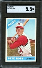 1966 Topps #30 Pete Rose SGC 5.5