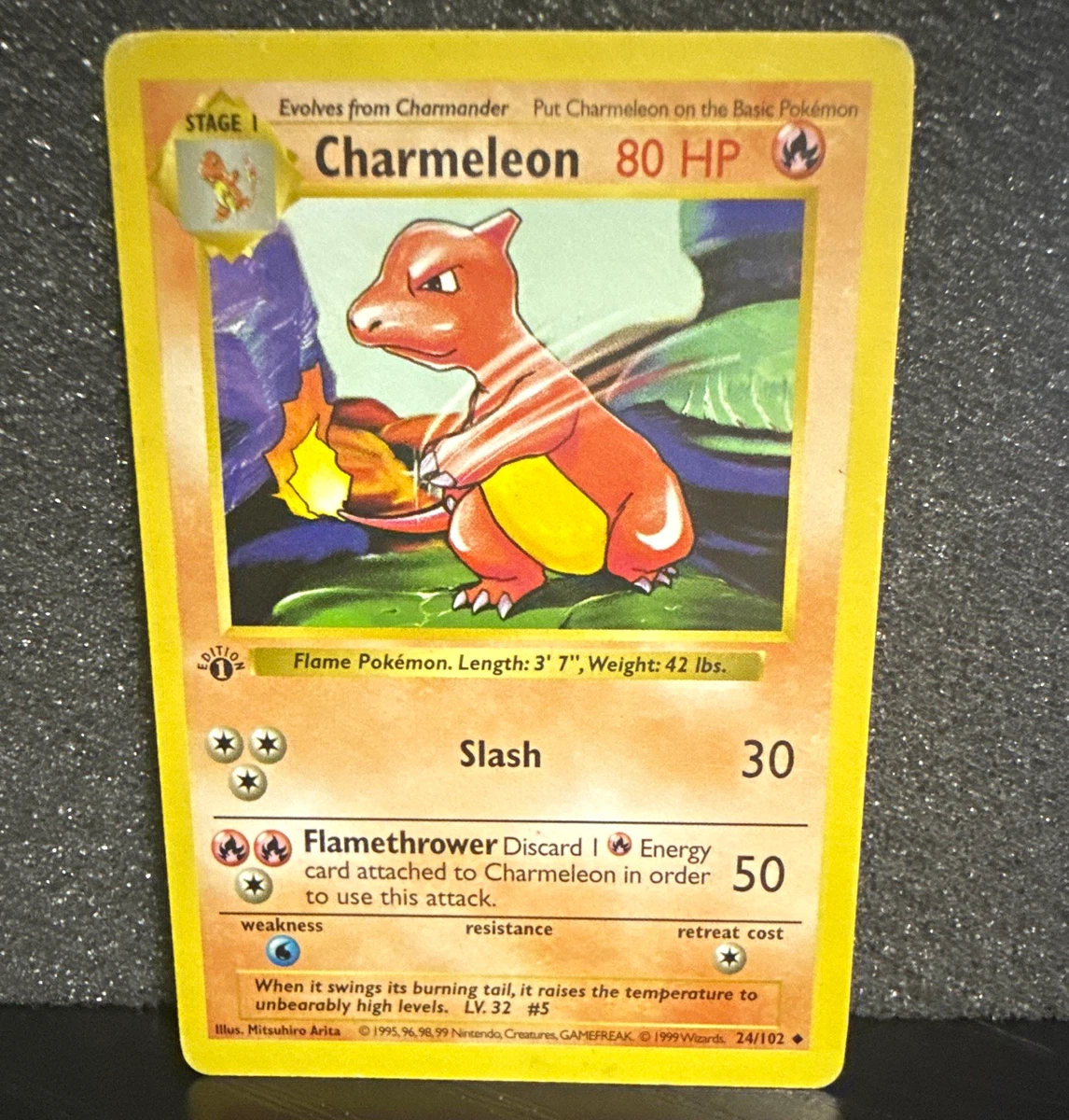 Charmeleon Pokémon TCG Base Set Individual Collectible Card Game