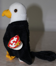 Ty Beanie Babies 1996 American 🦅 BALDY 🦅  BALD EAGLE Bird Baby - DOB 2-17-96
