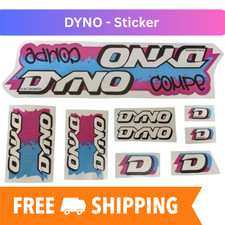 Dyno GT Compe Grafitti Pink Blue Decals Transparent Printed Sticker Economy Ship