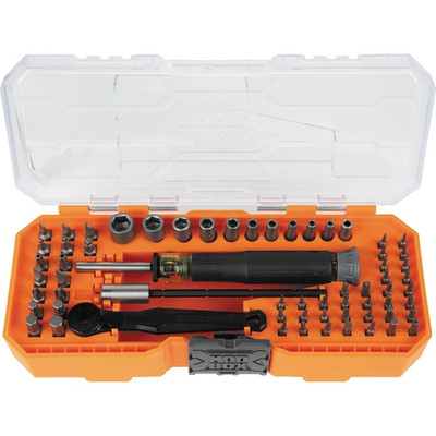 Klein Tools 32787 Precision Ratchet And Driver System, 64-Piece