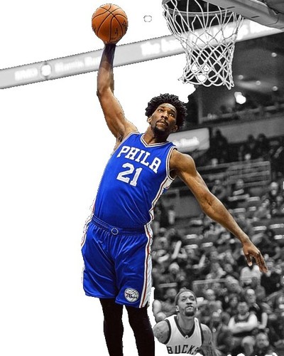 Nike Swingman Philadelphia 76ers Joel Embiid #21 Icon Blue Jersey