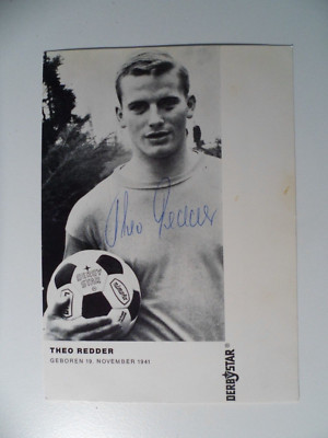 Theo Redder - Derbystar AK - signiert - Borussia Dortmund - 60er Jahre   N850