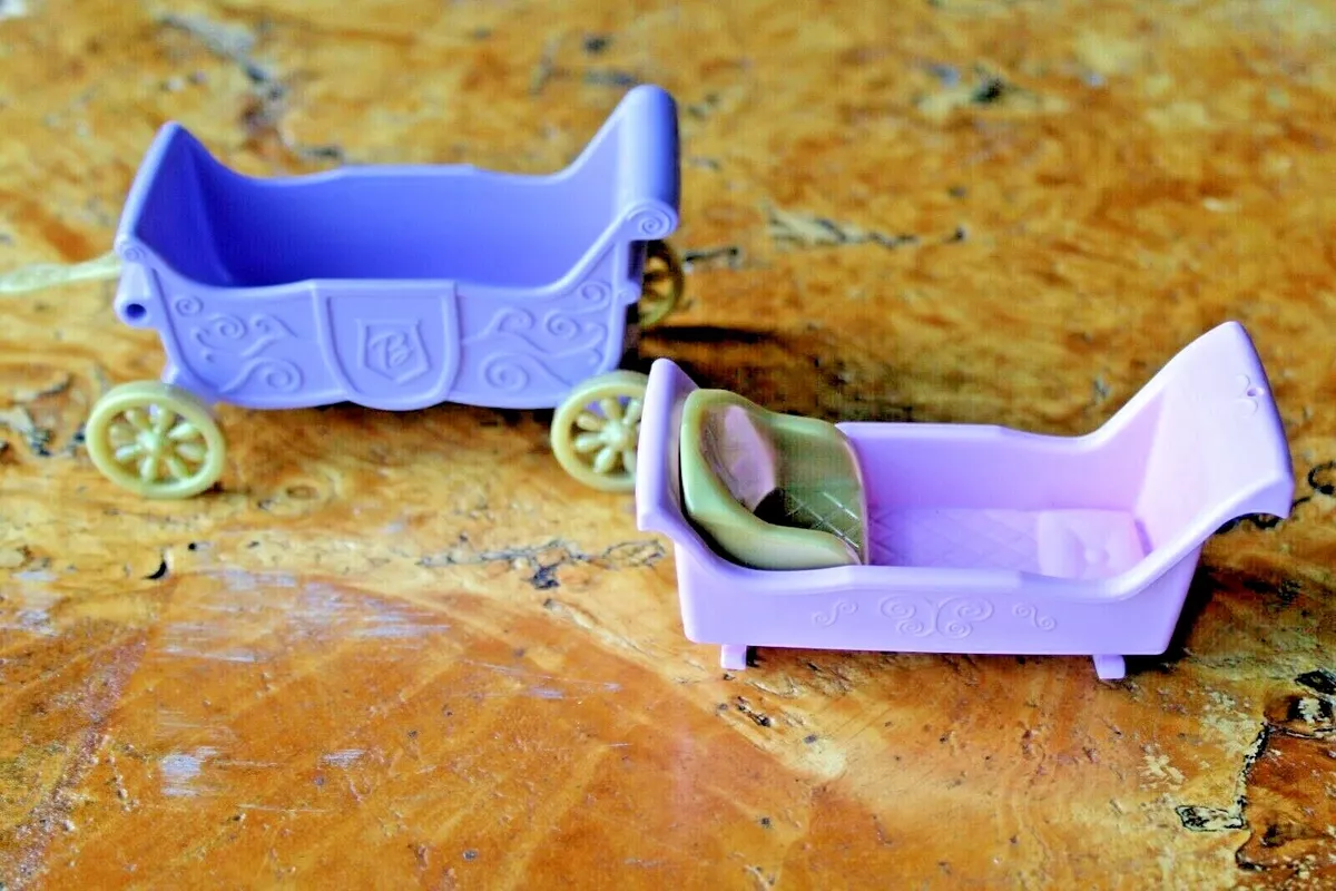 Vtg RARE Barbie Princess Royal Baby Carriage Buggy Removable