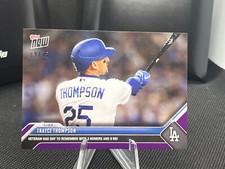 2023 MLB Topps NOW Card #27 Trayce Thompson Purple Parallel /25 LA Dodgers