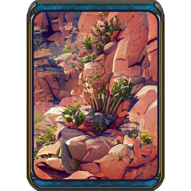 NFT Crypto Art -Desert Rocks - Mint # 04 0f #05 - Rare! NFT Crypto Art -Desert Rocks - Mint # 04 0f #05 - Rare!