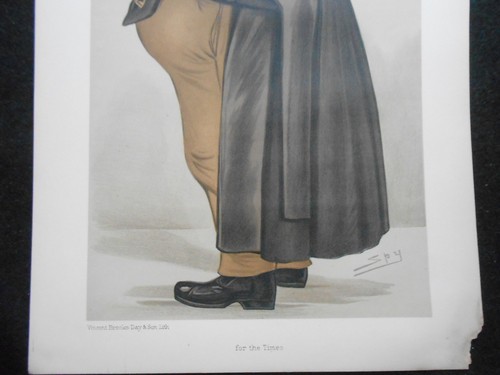 Original Vanity Fair Print of John Patrick Murphy QC - May 4th 1889 - Legal/Law - Picture 3 of 3