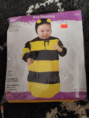 2011 NEW Bumble Bee Infant Costume Bee Bunting One Size Up To 25''